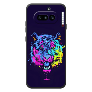 Силиконовый бампер с картинкой животных для Nothing Phone (4a) (Тигр-Арт)