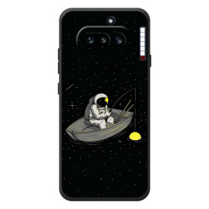 Силіконовый Чохол з принтом "Космонавти" на Nothing Phone (4a) – Космонавт на рибалці