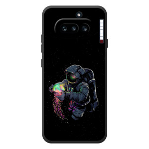 Силіконовый Чохол з принтом "Космонавти" на Nothing Phone (4a) – В руках земля
