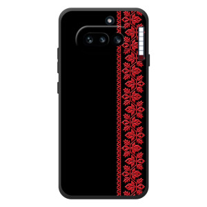 Силиконовый Чехол на Nothing Phone (4a) – Красная Вышиванка