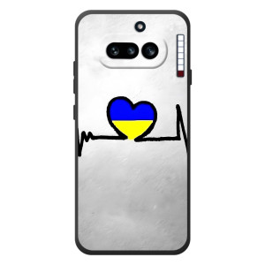 Силиконовый Чехол на Nothing Phone (4a) (Я-Украина) – Украинская кардиограмма