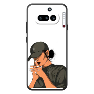 Силиконовый Чехол на Nothing Phone (4a) с картинкой Стильных Девушек (В зеленом)