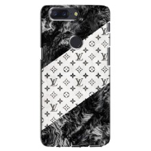 Чохол Стиль Louis Vuitton на One Plus 5T (LV на білому)