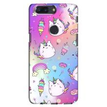 Чохол Unicorn на One Plus 5T (Веселка і Єдинорог)