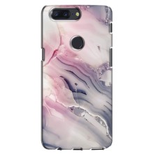 Мраморный чехол на One Plus 5T (VPrint) (Пурпурный Мрамор)