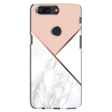 Мраморный чехол на One Plus 5T (VPrint) (Тройной мрамор)