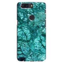 Мраморный чехол на One Plus 5T (VPrint) (Зеленый мрамор)