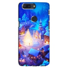 Рождественские Чехлы для One Plus 5T (VPrint) (Рождественский город)