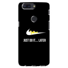 Силиконовый Чехол на One Plus 5T с картинкой Nike (Later)