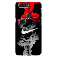 Силиконовый Чехол на One Plus 5T с картинкой Nike (Nike дым)