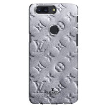 Текстурный Чехол Louis Vuitton для ВанПлас 5Т – Белый ЛВ