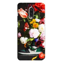 Брендновые Чехлы для One Plus 6T - (PREMIUMPrint) (Nike цветы)