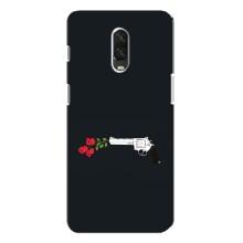 Чехлы (ART) Цветы на One Plus 6T (VPrint) (Неожиданные цветы)