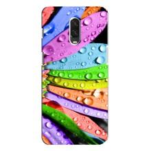 Чехлы (ART) Цветы на One Plus 6T (VPrint) (Семицветик)