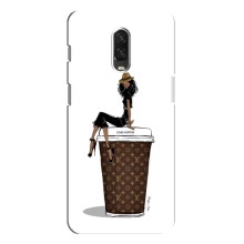 Чехлы Луи Витон для One Plus 6T (AlphaPrint - LOUIS VUITTON) (кофе LOUIS VUITTON)