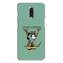 Чехлы Луи Витон для One Plus 6T (AlphaPrint - LOUIS VUITTON) (Микки Маус LV)