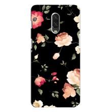 Чехлы с Цветами для One Plus 6T (VPrint) (Розочки)