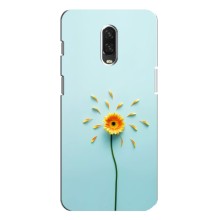 Чехлы с Цветами для One Plus 6T (VPrint) (Желтый цветок)