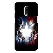 Чехлы с героями Марвел One Plus 6T (VPrint)