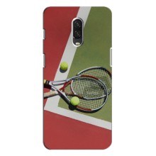 Чехлы с принтом Спортивная тематика для One Plus 6T – Ракетки теннис