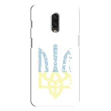 Чехлы для One Plus 6T  Укр. Символика (AlphaPrint) (Герб из букв)