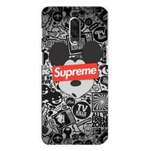 Чохол з Брендами одягу на ВанПлас 6Т – Supreme Маус