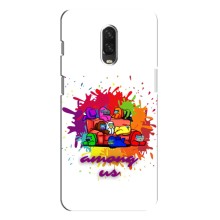 Чехол Амонг Ас для One Plus 6T (AlphaPrint) – Яркий АмонгАс