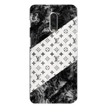 Чехол Стиль Louis Vuitton на One Plus 6T (LV на белом)