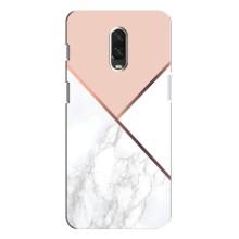 Мраморный чехол на One Plus 6T (VPrint) – Тройной мрамор