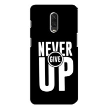 Силиконовый Чехол на One Plus 6T с картинкой Nike (Never Give UP)