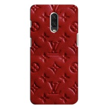 Текстурный Чехол Louis Vuitton для ВанПлас 6Т – Красный ЛВ