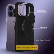 TPU чехол Bonbon Metal Style with MagSafe для OnePlus 10 Pro – Черный
