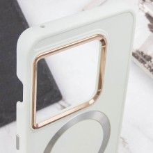 TPU чохол Bonbon Metal Style with MagSafe для OnePlus 10 Pro – Білий