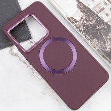 TPU чохол Bonbon Metal Style with MagSafe для OnePlus 10 Pro – Бордовий