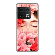 Чехлы (ART) Цветы на OnePlus 10 Pro (VPrint) (Глаза в цветах)