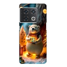 Чохли на Новий Рік OnePlus 10 Pro – Новорічний ведмедик