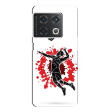 Чехлы с принтом Спортивная тематика для OnePlus 10 Pro (Волейболист)