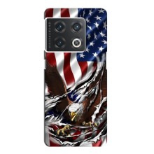 Чехол Флаг USA для OnePlus 10 Pro