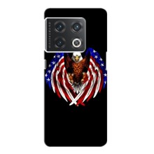 Чехол Флаг USA для OnePlus 10 Pro (Крылья США)