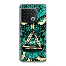 Чехол с птицами на OnePlus 10 Pro (VPrint) (Сова с глазом)