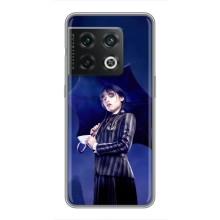 Чехлы Венсдей на OnePlus 10 Pro Уэнсдей (AlphaPrint) (Уэнздей с зонтом)