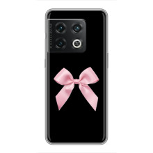 Чехол банты для OnePlus 10 Pro – Бант на черном