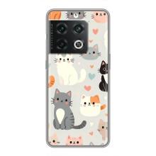 Чохол з малюнком кіт на OnePlus 10 Pro – Колаж котів