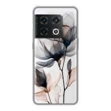 Чохол з квітковим принтом на ВанПлюс 10 Про – Квіти на білому
