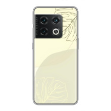 Чехол цветочный дизайн для OnePlus 10 Pro – Зелёный фон