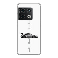 Чохол з авто Порше для OnePlus 10 Pro – білий порше