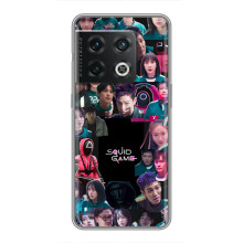 Чехол Гра в кальмара для OnePlus 10 Pro – Коллаж игры кальмара