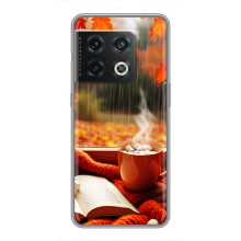 Чехол с уникальным дизайном «Осень с кофе» для OnePlus 10 Pro – Кофе и дождь