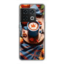 Чехол с уникальным дизайном «Осень с кофе» для OnePlus 10 Pro – Кофе и тыквы