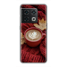 Чехол с уникальным дизайном «Осень с кофе» для OnePlus 10 Pro – Кофе на пледе